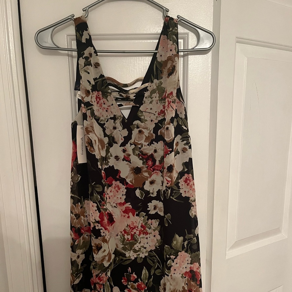 NWT Black Floral Dress